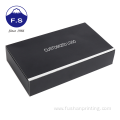 Custom luxury matte black cardboard cosmetic perfume box